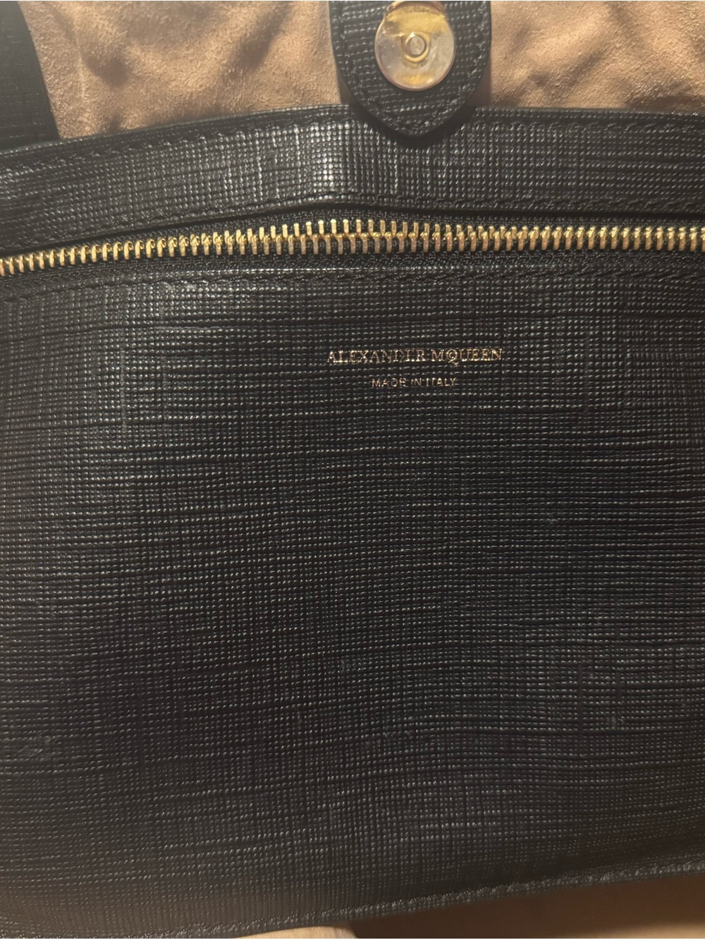 Alexander McQueen Black Leather Tote - Picture 5 of 7